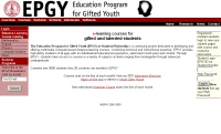 The Education Program for Gifted Youth (EPGY) at Stanford University Home Page
